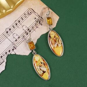 ✨🆕✨ Elegant Unique Oval Cut Drop Earrings✨▫️LAST PAIR▫️